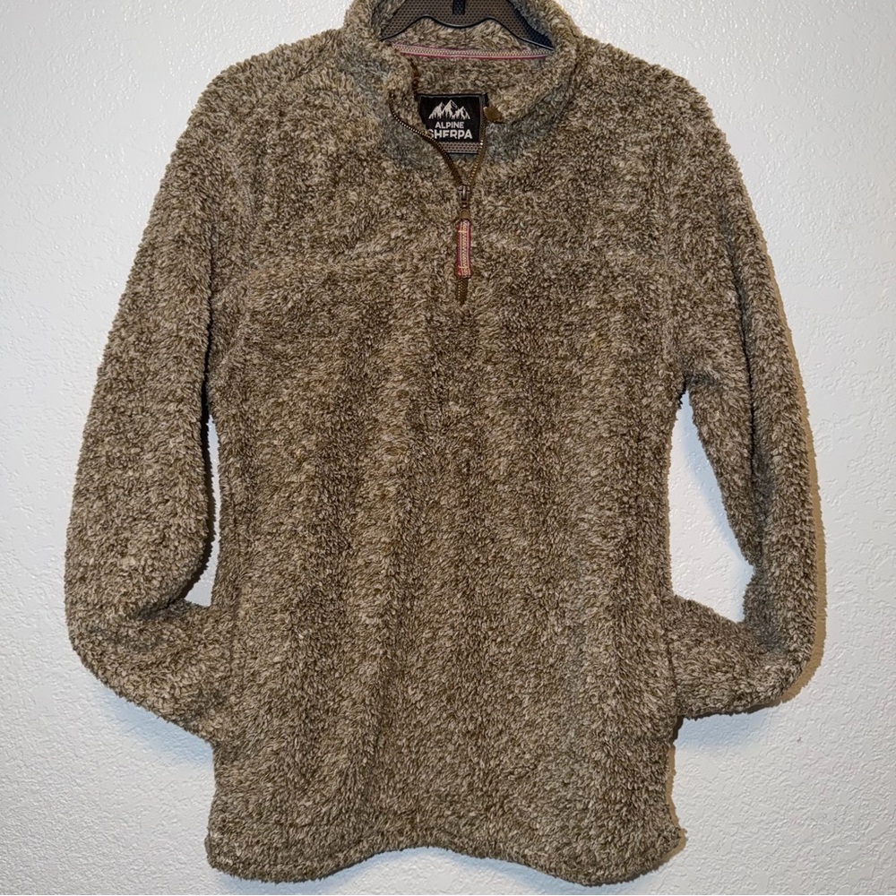 Sherpa Women's Cozy Brown Turtleneck Sweater
